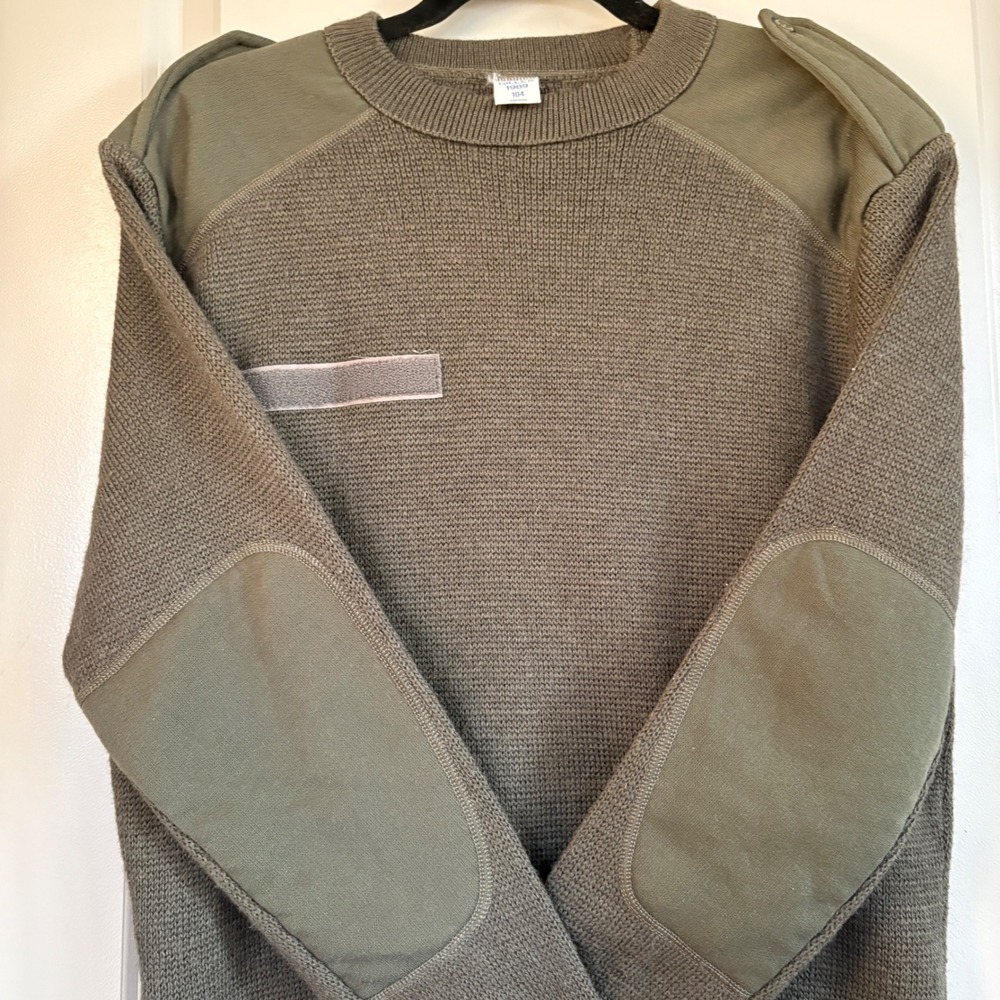 Vintage 1989 French Army Gilles Commando Sweater 104 L - Picture 4 of 9